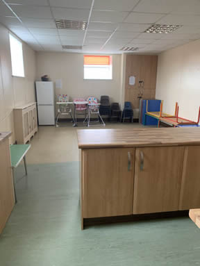 cafe area of Springhead Congregational Church, Oldham